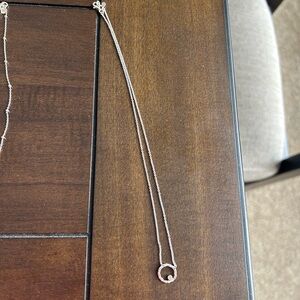 Silpada Silver Circle Pendant Necklace